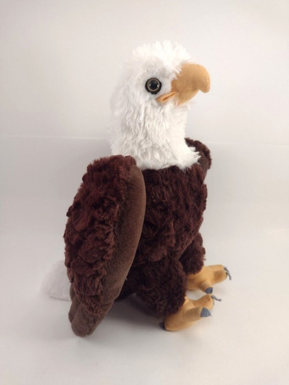 Wild Republic Bald Eagle Bird Plush Stuffed Animal 12" Tall Soft Fluffy Large